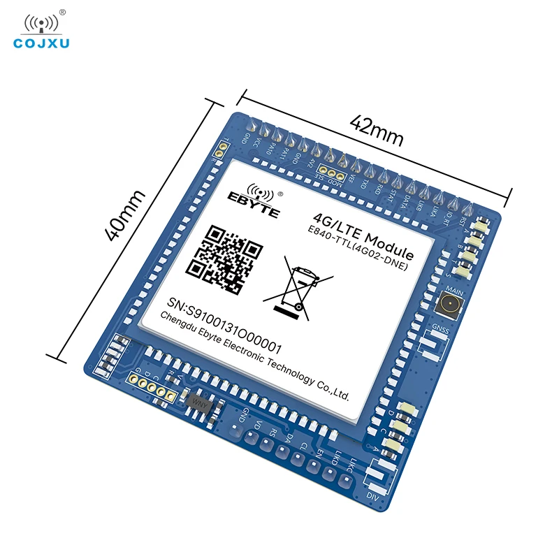4G LTE LTE-FDD Wireless Transceiver Serial Port to Server Bidirectional Module WCDMA GSM TTL UART E840-TTL(4G02-DNE)