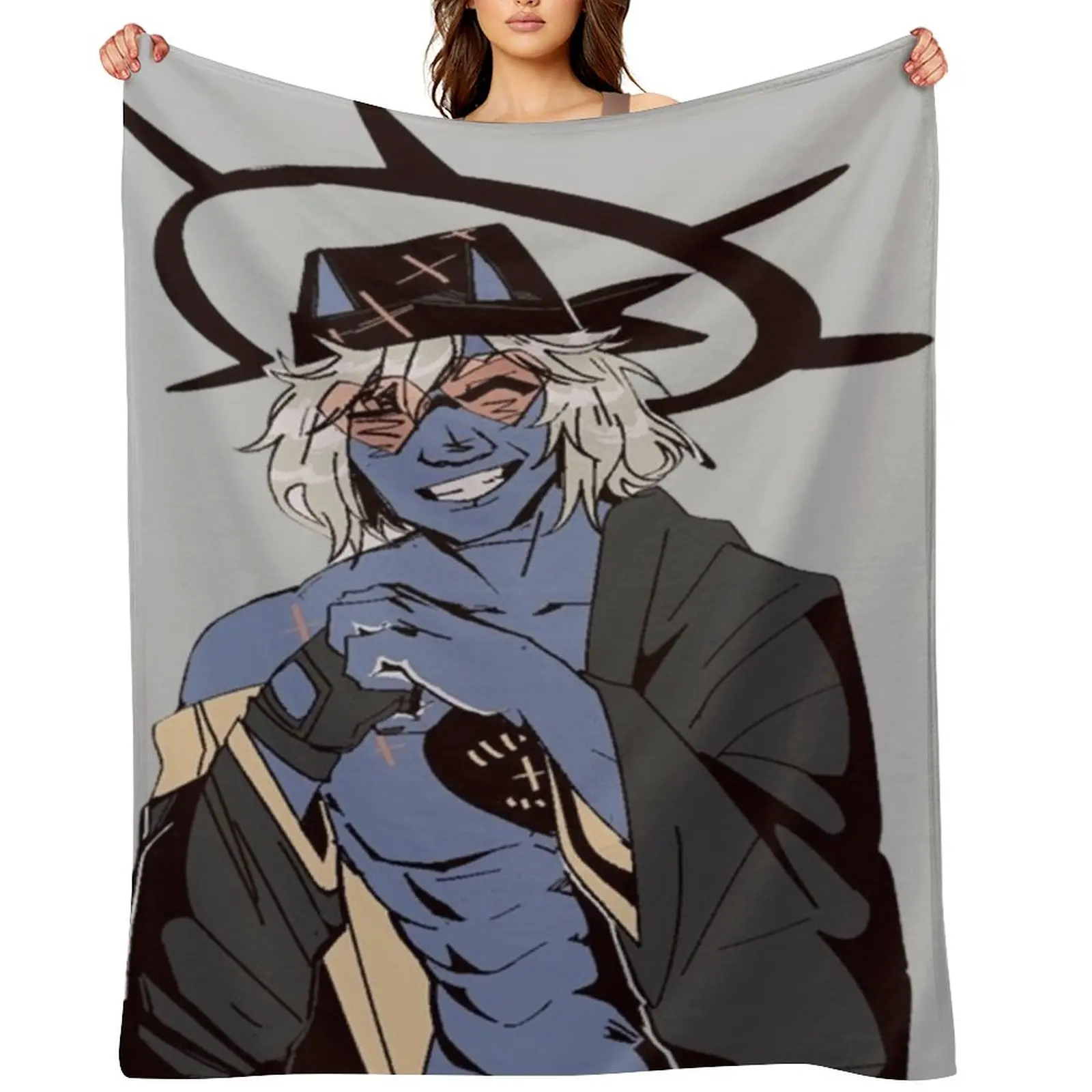 Happy Chaos - Guilty Gear Throw Blanket Bed Fashionable Sleeping Bag Picnic Furry decorative Hairys Blankets