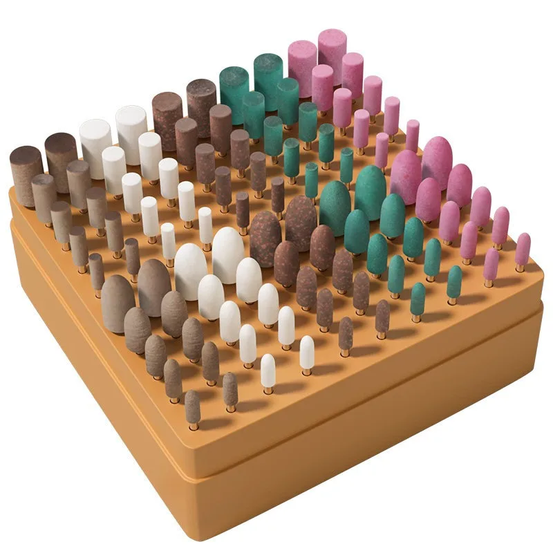 For 2.35mm Shank Polishing Buffing Head Rotary Tool Accessories 100Pcs Leather Rubber Wool