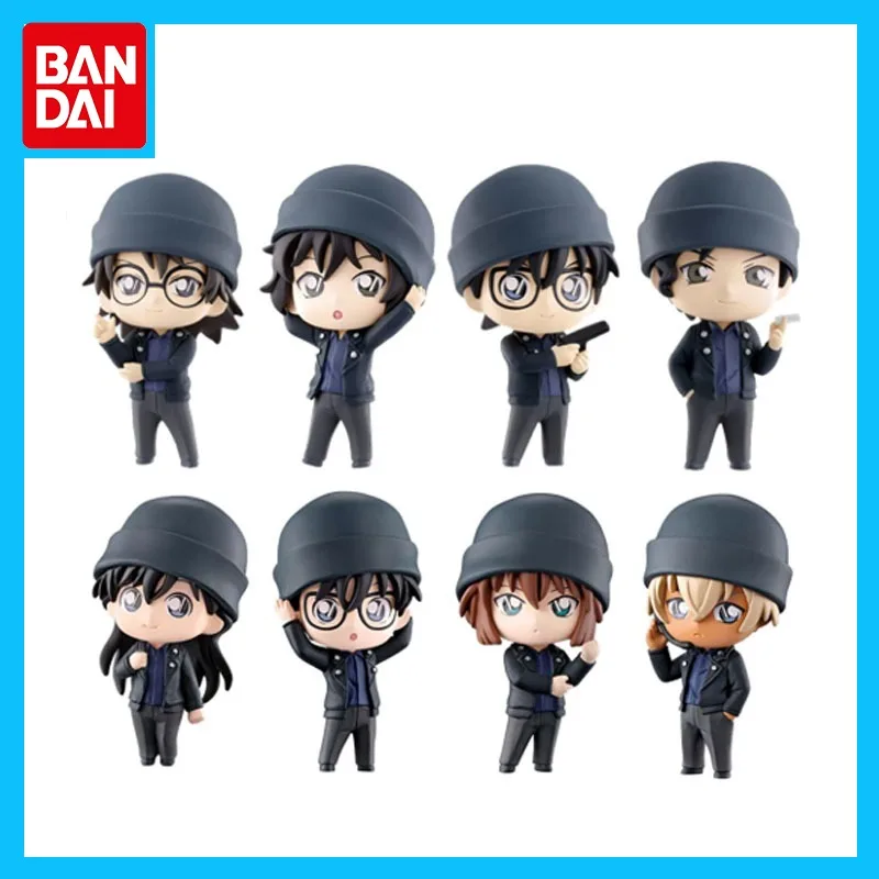 Oryginalna figurka anime Bandai Detective Conan Gashapon Akai Shuuichi Dress Up Squad Figurka akcji Zabawki dla chłopców Dziewcząt Dzieci Prezent