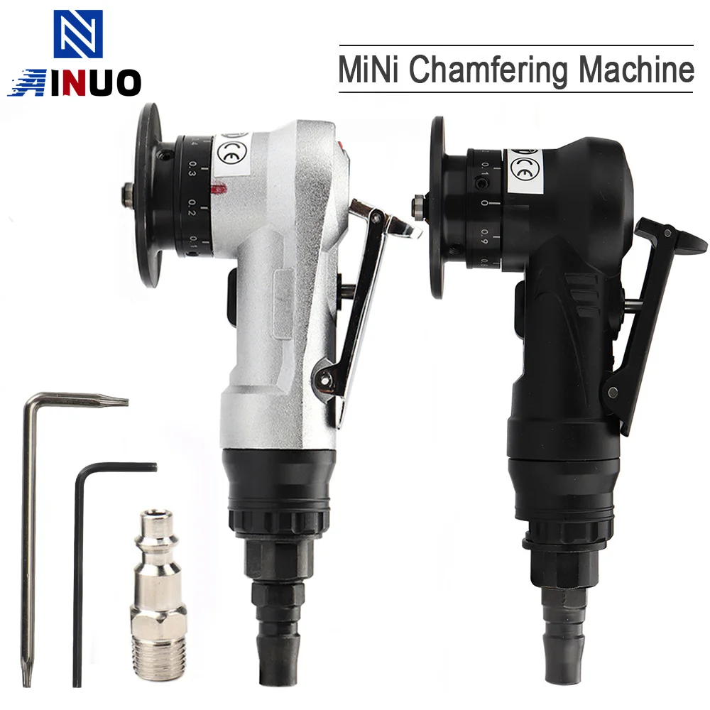 Pneumatic Chamfering Machine Metal Deburring Burr Trimmer Straight Adjustable Depth Angle Cutting Tool 30000RPM