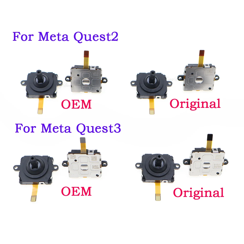 1PCS 3D Joystick Replacement For Meta Quest 2 Quest 3 Oculus OQ2 OQ3 VR Controller Thumb Stick Repair Parts