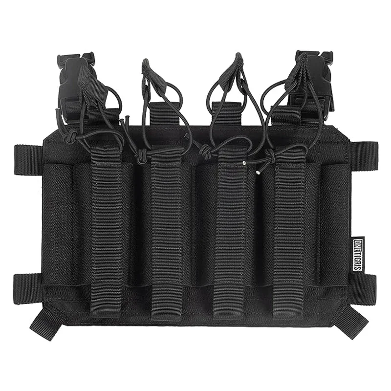 

Подсумок для журналов ONETIGRIS SMG с тактической пластиной на крючке для журналов MP5 MP7 с эластичными фиксирующими ремнями