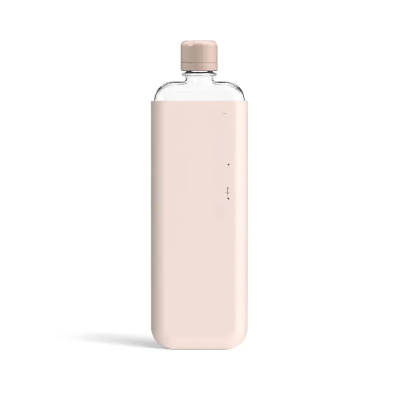 Containing silicone cover bottle cap creative flat kettle water bottle paper water cup