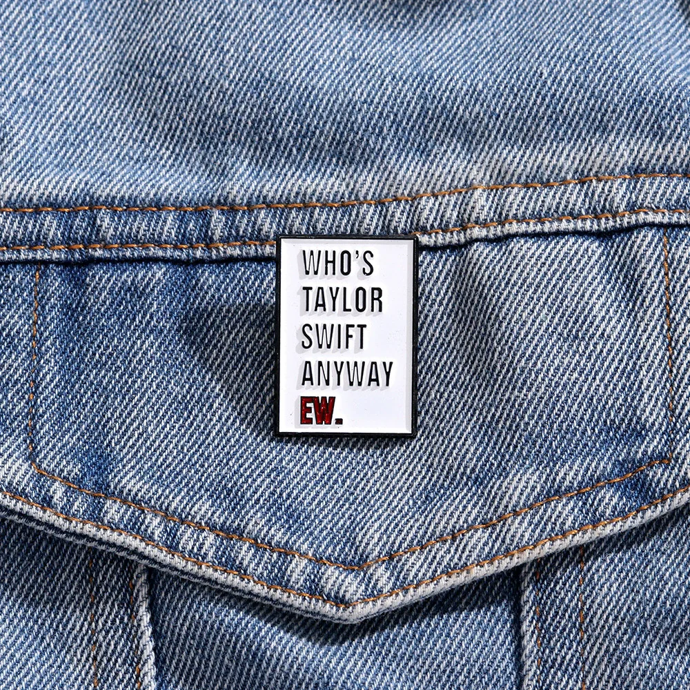 Pop Singer Lyrics Music Albums Producer Brooch Proud Swiftie Hard Enamel Pin Lapel Backpack Badge Jewelry Gift For Fans Swifties