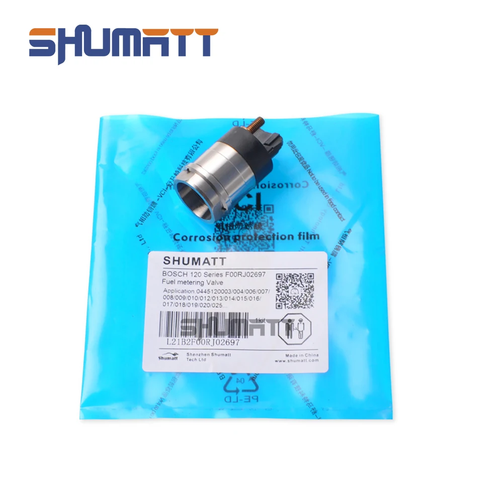 New Shumatt F00RJ02697 Fuel Injector Solenoid Valve F 00R J02 697 OE 50 10 412 093 For 0445120003 004 006 007 008 Injector