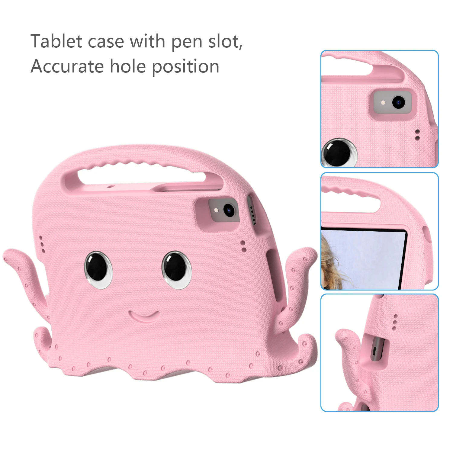 EVA Kids Case for Huawei MatePad 10.4 2022 BAH4-W09 Octopuses Cartoon Tablet Cover for MatePad T8 8.0 2020 Kobe2-L03 Kob2-L09