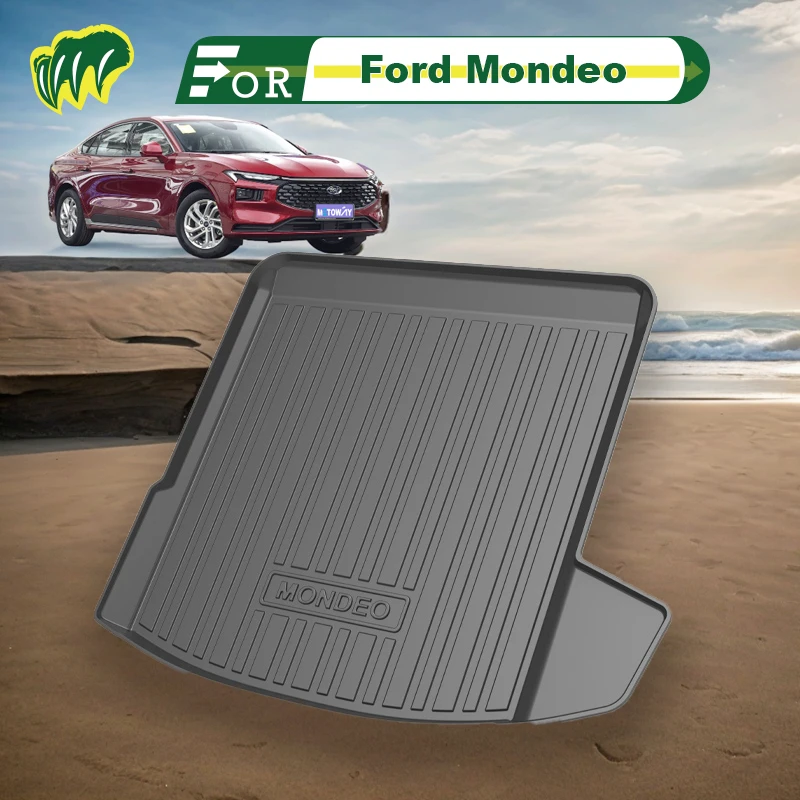 

For Ford Mondeo 15 18 19 20 21 22 2013-2023 Custom Fit Car Trunk Mat All Season Cargo Mat 3D Shaped Laser Measured Trunk Liners