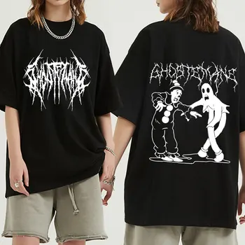 Ghostemane 여성용 그래픽 프린트 티셔츠, 힙합 패션, 메탈 록 고딕 티셔츠, 스트리트웨어, 플러스 사이즈 티셔츠