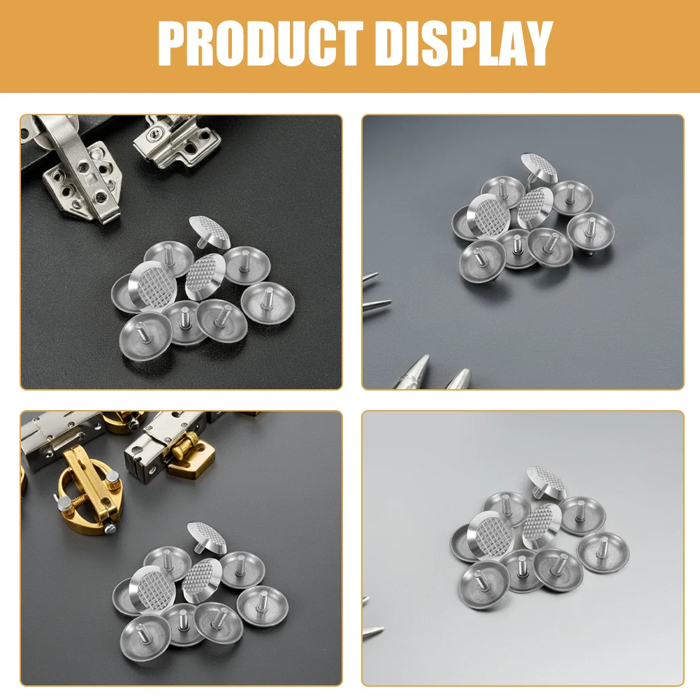 20 قطعة مسمار الطريق العمياء ترصيع الفولاذ المقاوم للصدأ المضادة للانزلاق مؤشرات تحذير اللمس للخارجية الممشى توجيه مسار السلامة #3