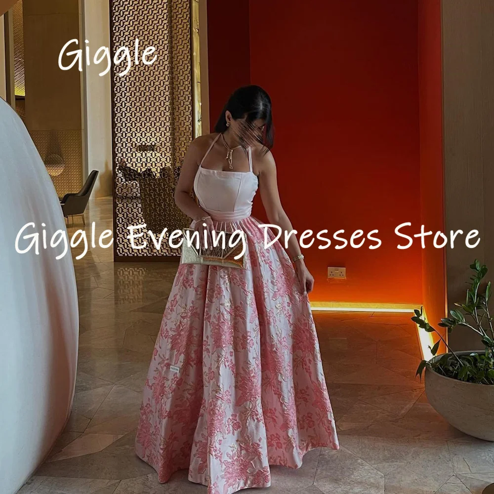 

Giggle Satin A-line Boat Neck Populer Ruffle Formal Prom Gown Floor-length Evening Elegant Party Dresses for Women 2023