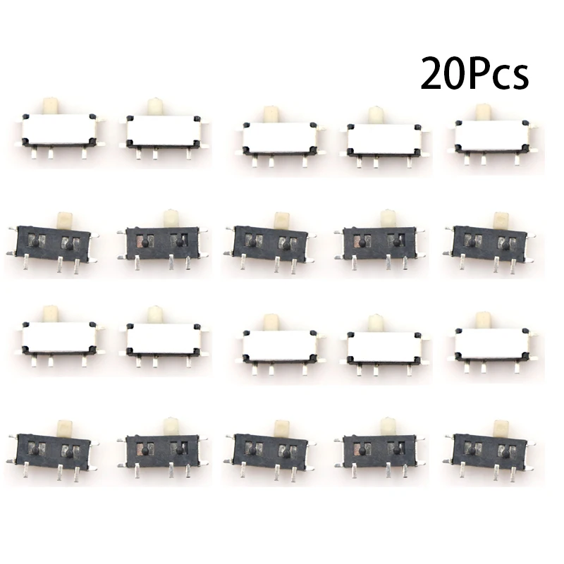 20pcs 7 Pin Mini Slide Switch On-off 2position Micro Slide Toggle Switch Miniature Horizontal Slide Switch Smd Accessories