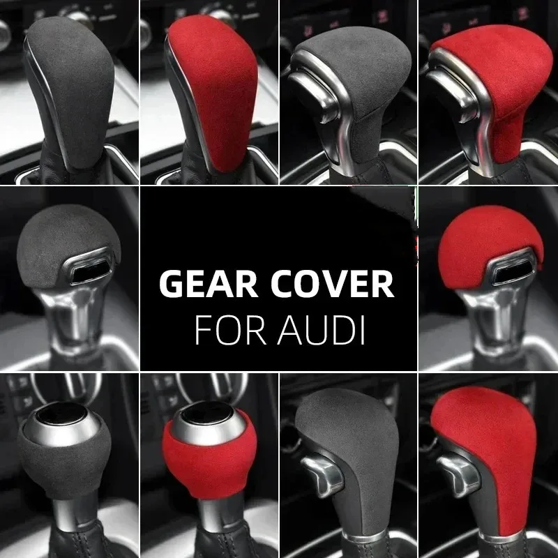 

Для Audi A4 b8 b9 A6 c7 c6 A5 A7 Q5 8R Q7 4L S6 S7 A3 Сделано из алькантары, обертка ручки переключения передач, накладка, аксессуары для салона автомобиля
