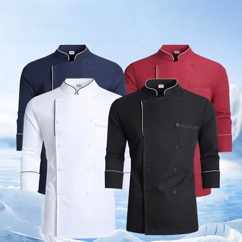 Professional Kitchen Costume Designer Kitchen Uniform Chef  Jacket Man Women Cook Wear Cook Clothes Waiter Chef Coat Catering