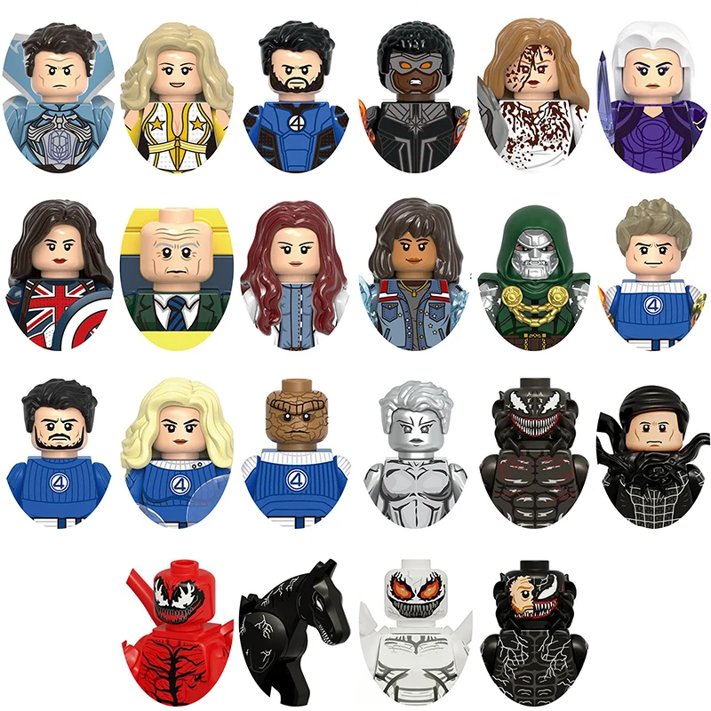 

Знаменитые герои и злодеи комиксов: конструкторы, сборные фигурки, совместимые с универсальными блоками, модельные игрушки, идеальный подарок.