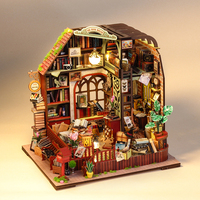 DIY Wooden Miniature Doll House DIY House Kit Handmade 3D Puzzle Assembly Building Model Toys Home With Furniture Children Gifts