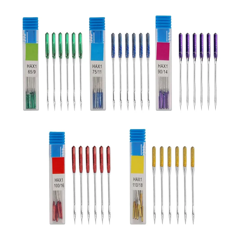 30Pcs Universal Sewing Machine Needles 5Size Sewing Machine Anti-jump Needle DIY Sewing Tools Home Sewing Machine Accessories