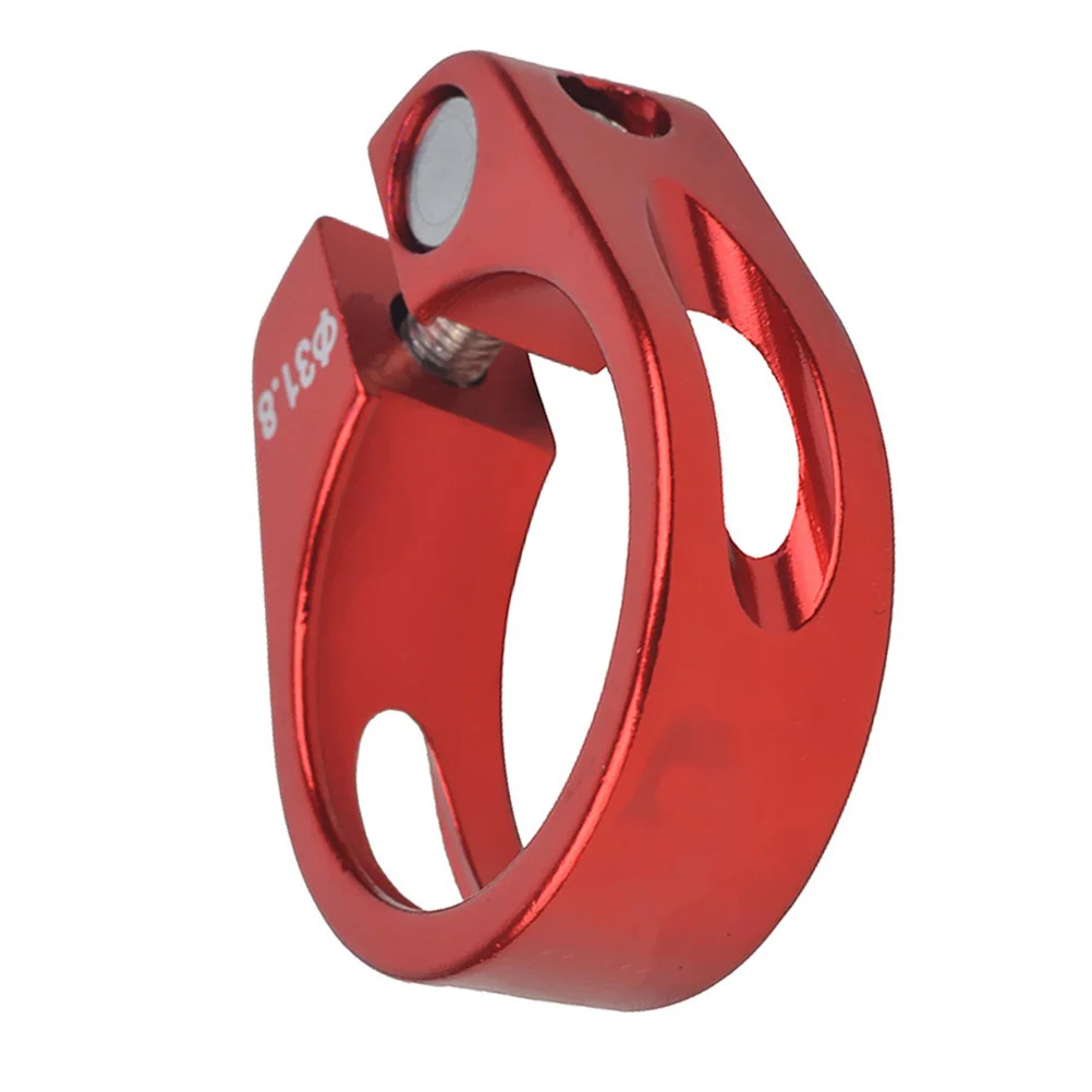 

Aluminum Alloy 31.8mm Bike Seatpost Clamp Durable Quick Release Strong Secure Fit for Mountain Road Bike Cycling