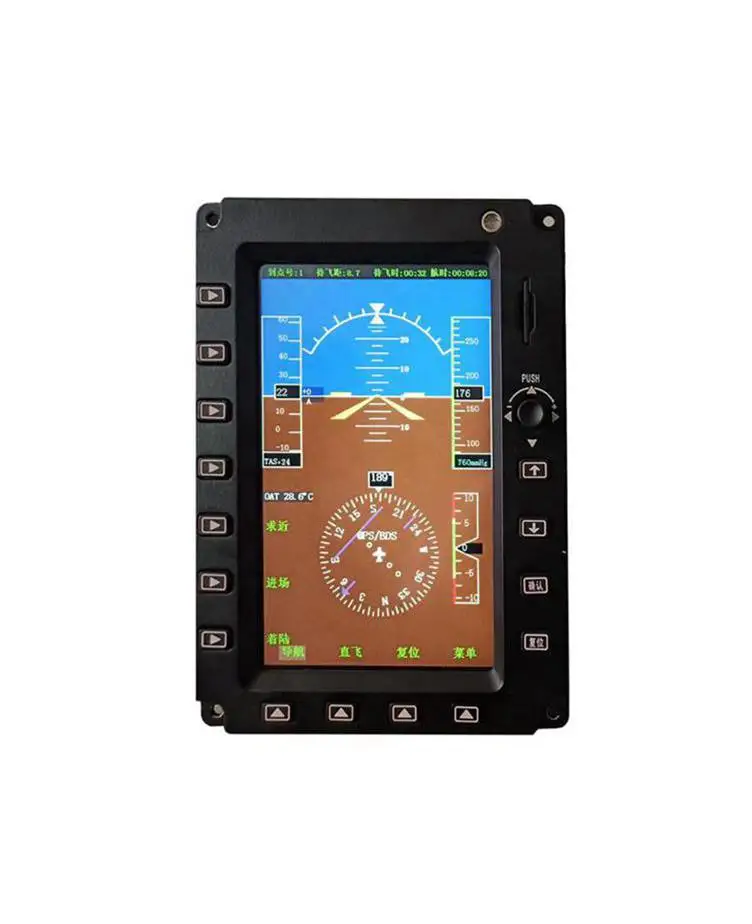 China aviation spare parts lcd display custom avionics aircraft instruments