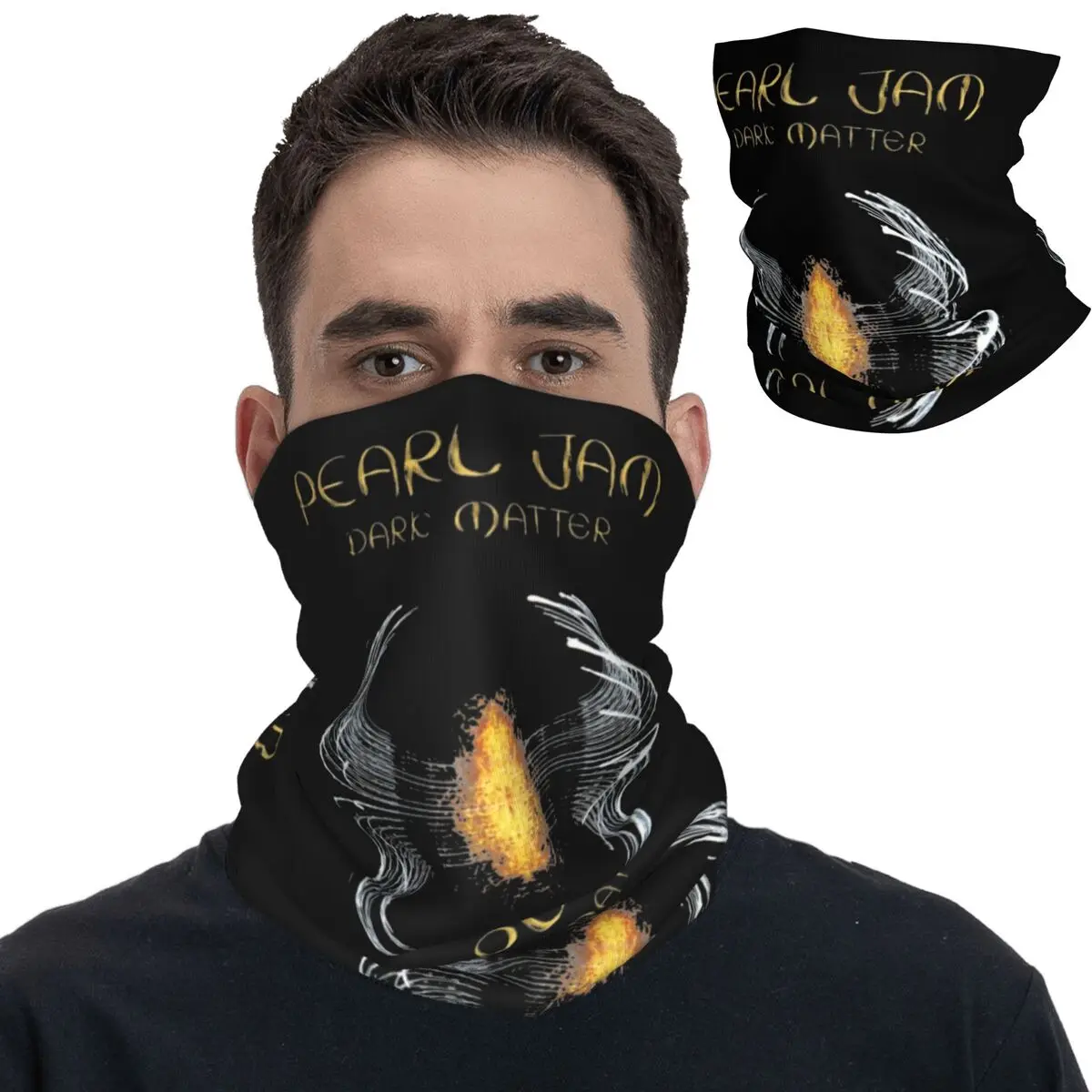 Pearls Jam Dark Matter World Tour 2024 Bandana Neck Gaiter Printed Mask Scarf Multifunctional Cycling Scarf Fishing Unisex Adult