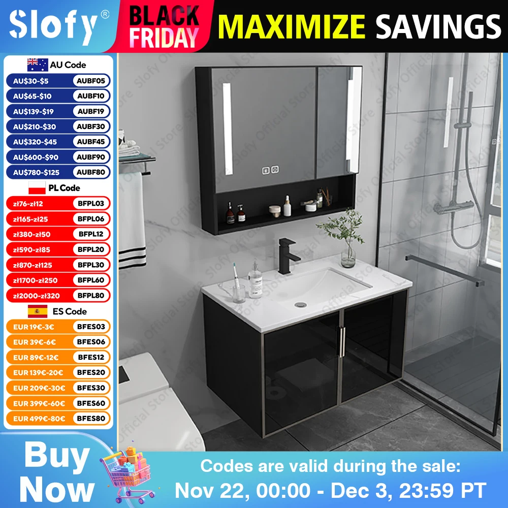 Modern Multifunctional Bathroom Vanity Mirror Cabinet With White Countertop Integrated Artistic Ceramic Sink Bathroom Furniture