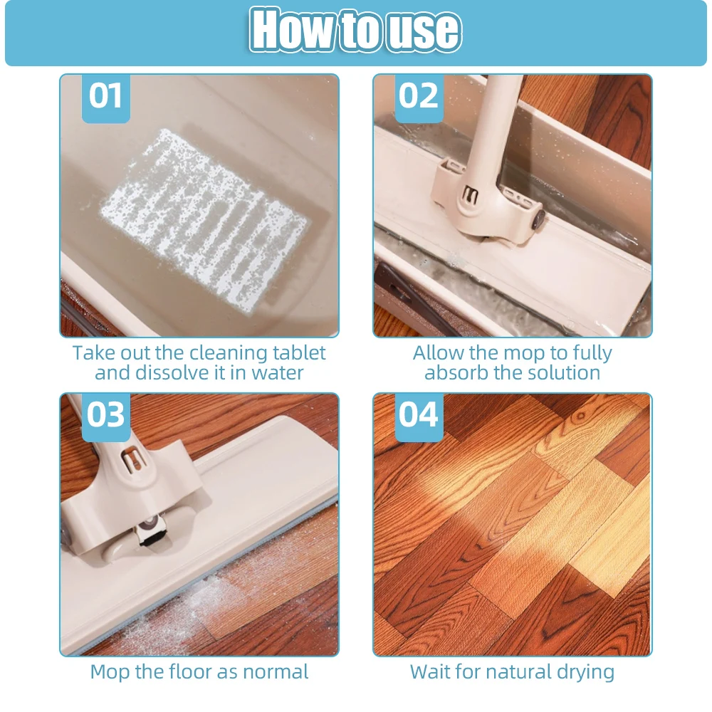 Hoja de limpieza de suelo de 30-120 piezas, limpiador de inodoro, fregado de suelo de madera, azulejo, limpieza de porcelana, tableta de higiene para el hogar