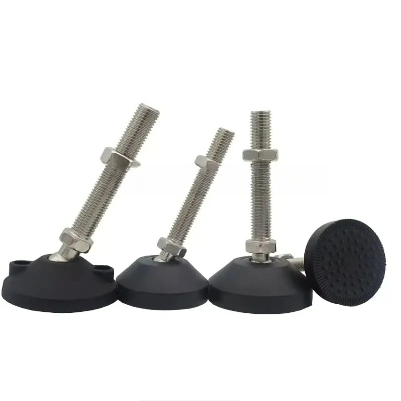 4pcs Universal Adjustable Furniture Leveling Feet Swivel Base Articulating Leg Pads for Table Chair Lathe - Table Chair Adjust L