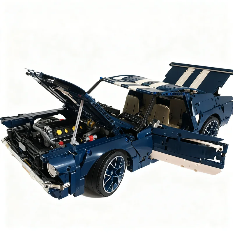 2962pcs MOC Mustang Technical Model Building Blocks Toy Construction Christmas Gifts 3D Assemble DIY Display Birthday Education