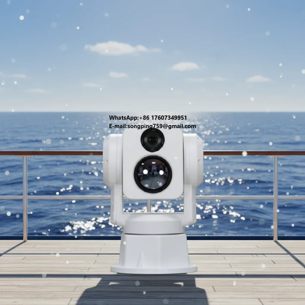 Maritime Gyro Stabilized EO IR PTZ Camera 640x512 Thermal Imaging 30x Zoom Dual Sensor Ship Monitoring System