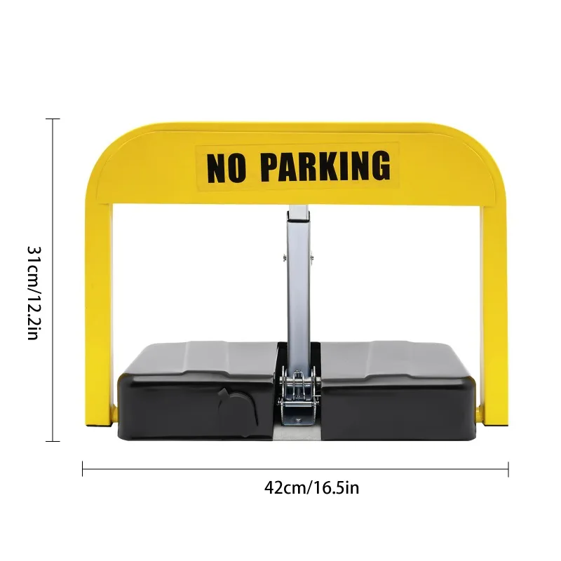 3T Heavy Duty Electronic Parking Lock, IP67 Waterproof Remote Security Barrier Bollard