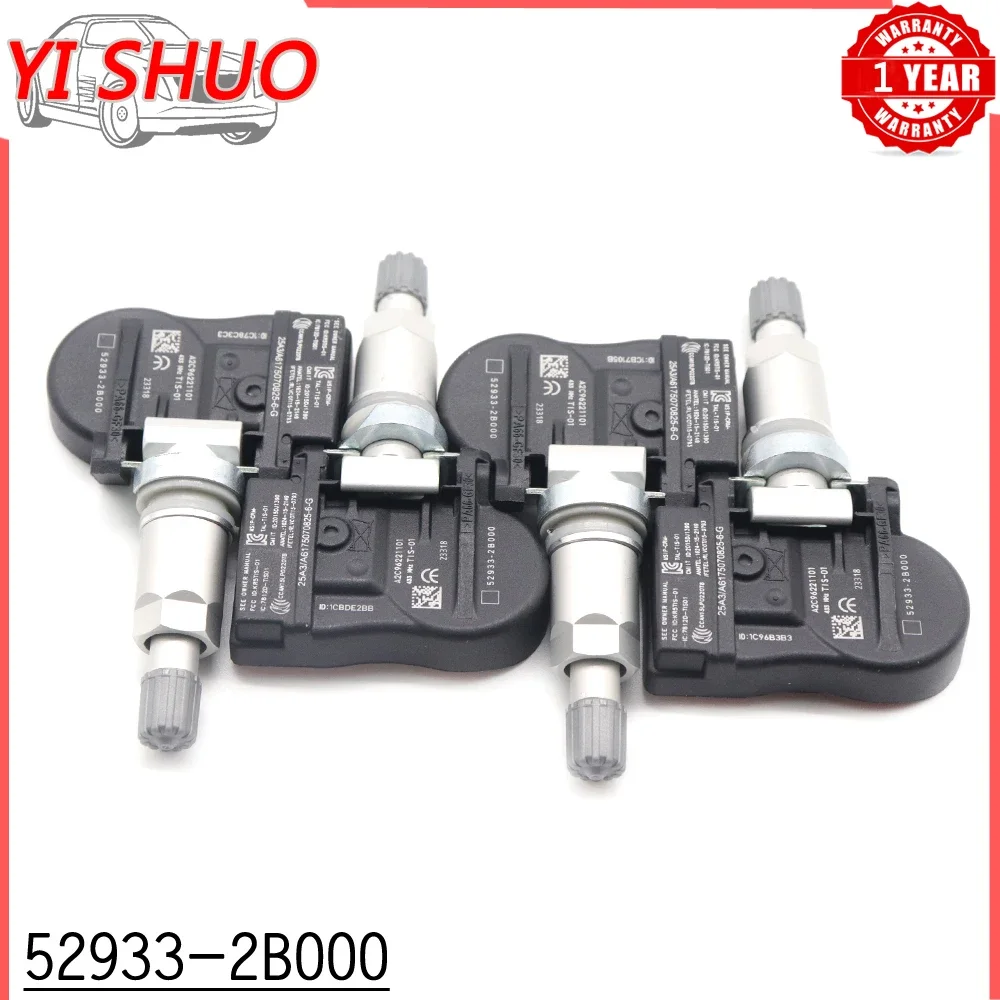 Car TPMS Tire Pressure Sensor Alarm Monitor Systems for Hyundai Santa Fe Sonata Kia 2012 433MHz 52933-2B000 529332B000