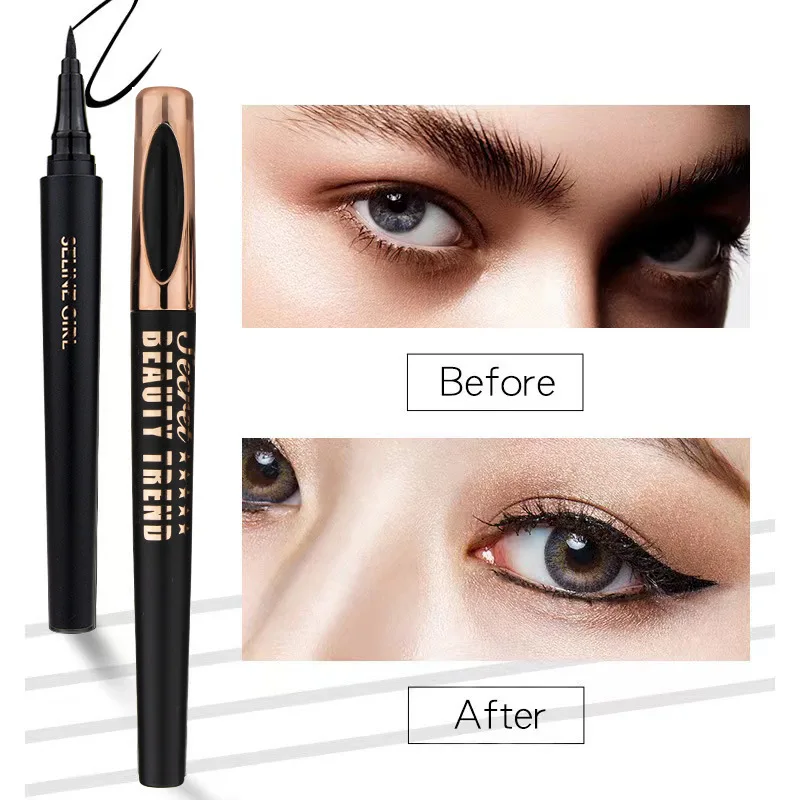 

Makeup Eyeliner Oil and water resistant Long-lasting makeup Non-smudging non-removing Sponge Head liquid Eyeliner Fine pencil