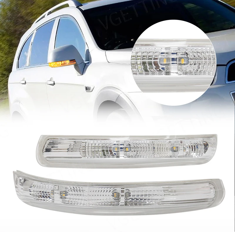 Left/Right For Chevrolet Captiva 2007-2017 Side Rear View Mirror Turn Signal Lamp LED Blink Repeater  Rearview Mirror Light Part