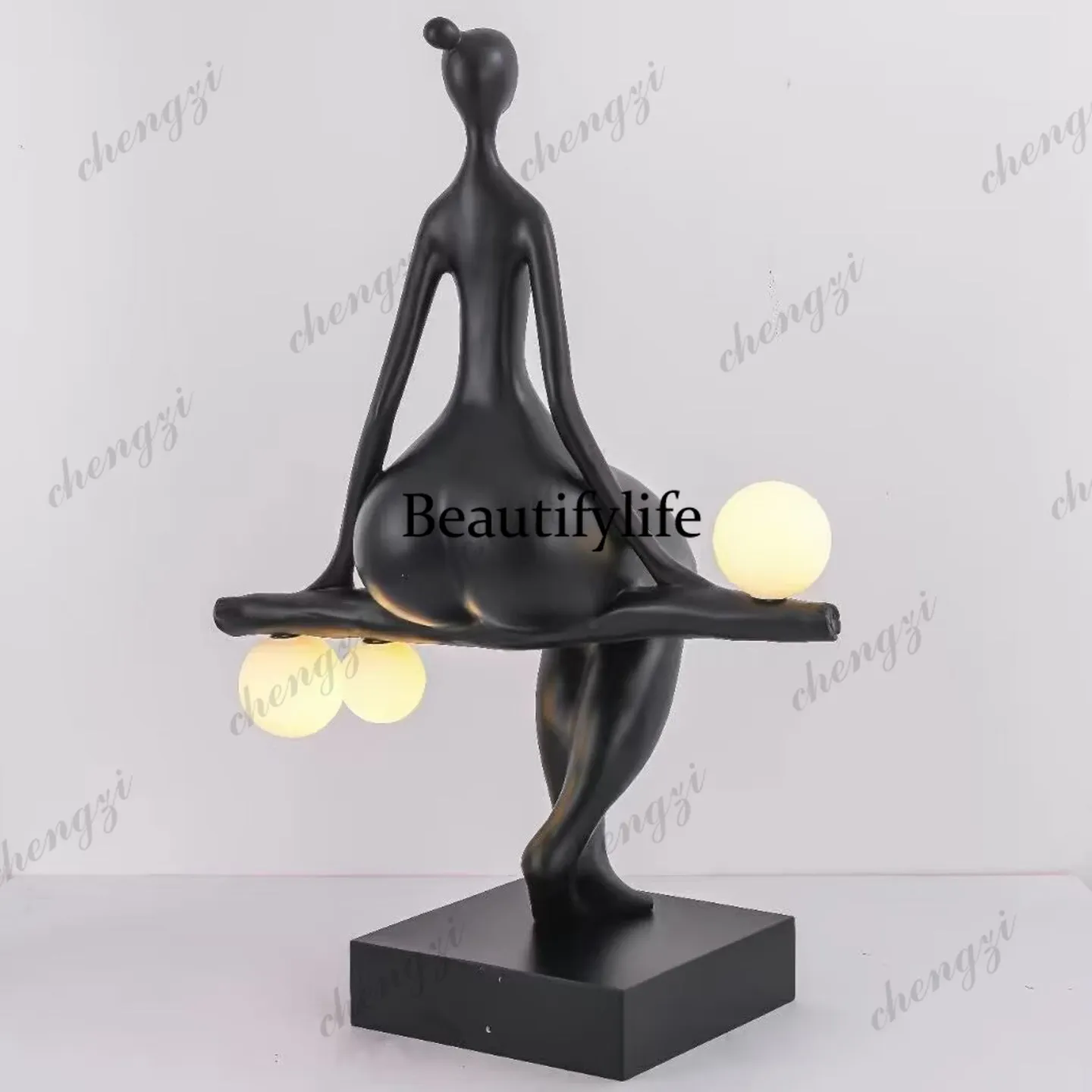 Abstract figure sculpture ornament living room entrance villa hotel model room decoration high-end light luxury