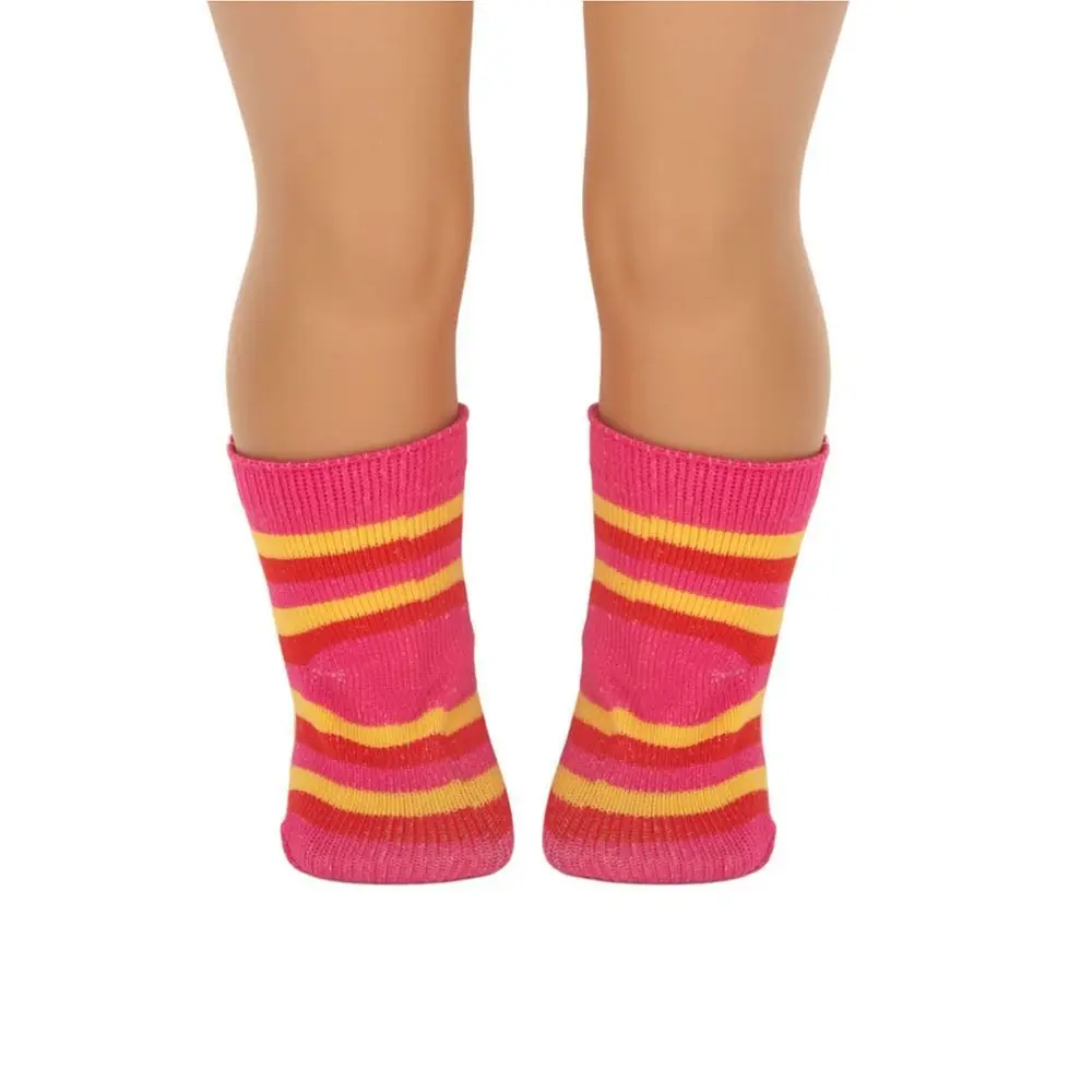 43CM Doll Socks Multicolor Cotton Socks Miniature Sports Stocking For 18-inch American Doll Clothes Accessories Children Gifts