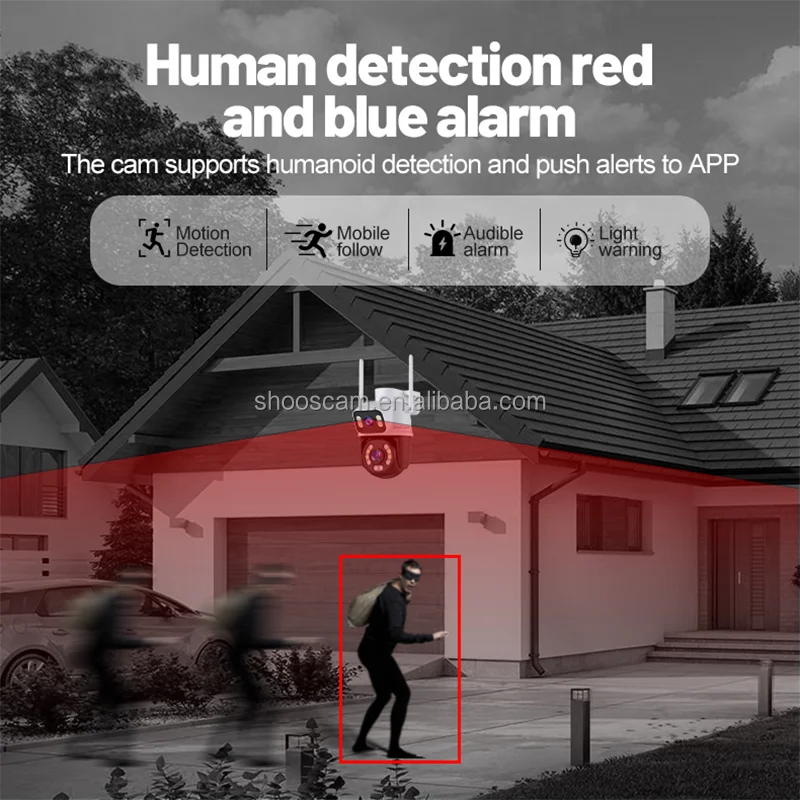 6mp Nvr CCTV IP Camera With Screen Surveillance System Network Camera Color Night Vision Cmos Wireless Security Camera IP66