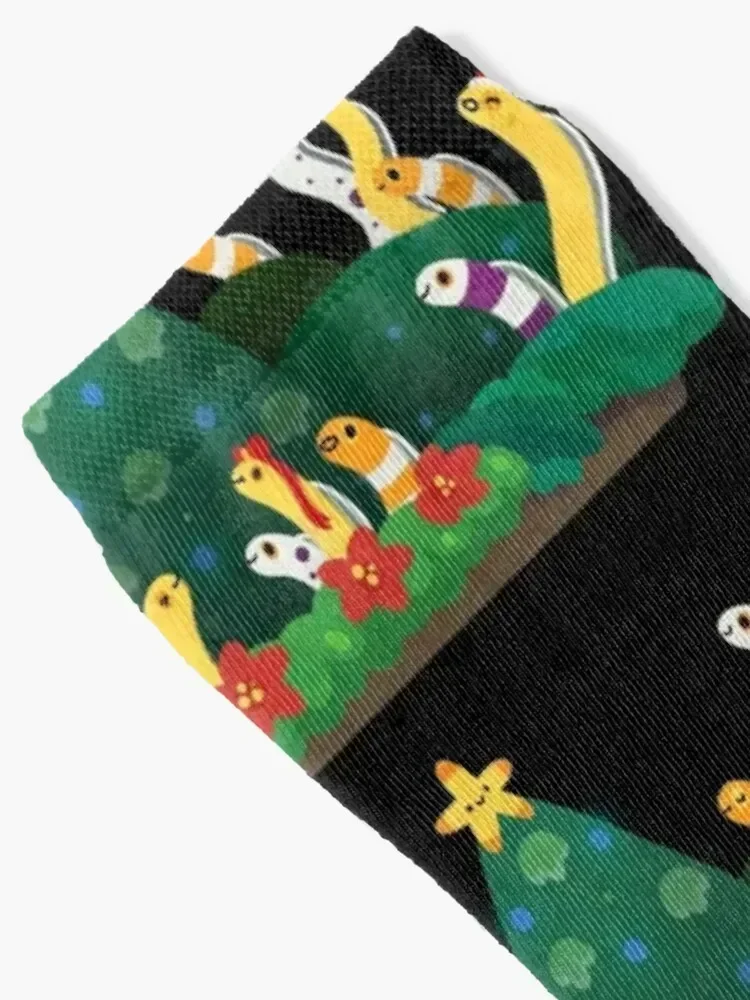 Christmas garden eel Socks bright garter Men's Socks Female Men's