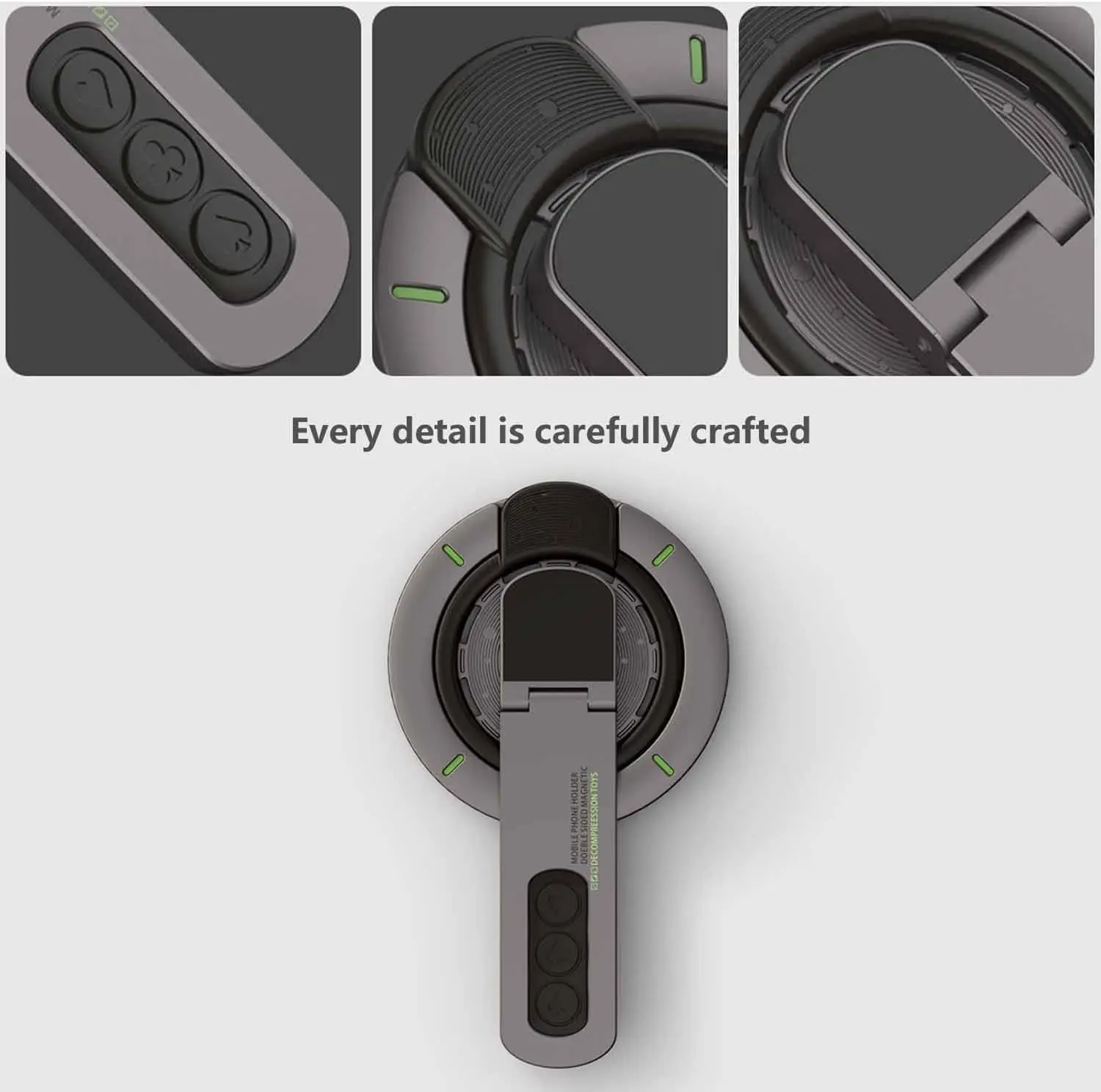 

360 ° Вращающийся магнитный держатель для кольца на палец, двухсторонние магнитные ручки для телефона, подставка для Magsafe iPhone 17, 16, 15, 14, 13, 12 Pro Max