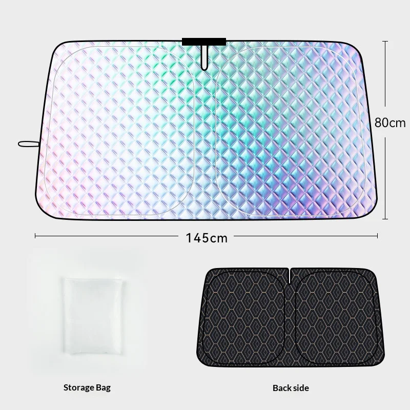 Summer Car Sunshade Front Windshield Sun Blocker Heat Insulation Sun Protection Board Glass Cover Car Curtain