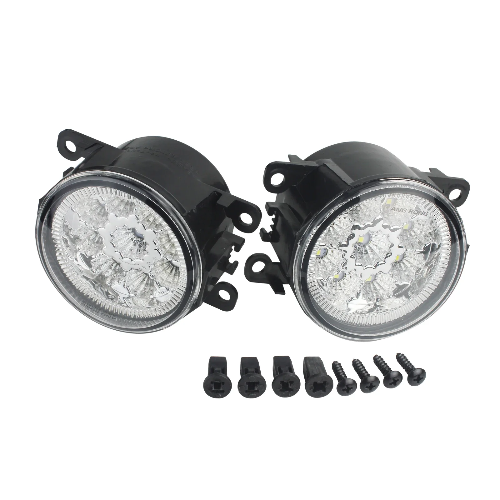 2x 9 LED White Front Fog DRL Daytime Running Light For Ford Fiesta Focus Transit MK7 MK8 For Vauxhall Opel