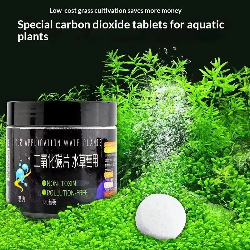 60/120PCS Tablets Form CO2 Tablet Diffuser Tablets Carbon Dioxide Carbon Dioxide Generator CO2 Diffuser Diffuser Tablets