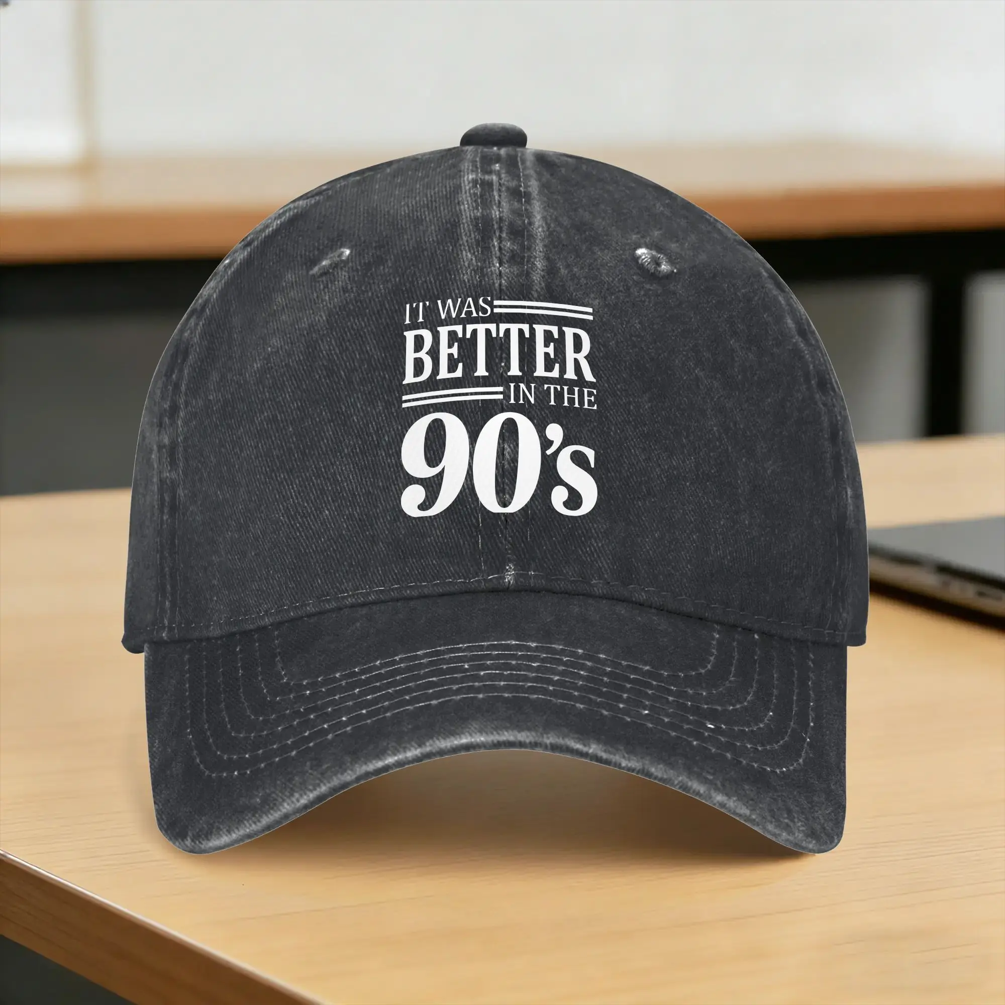 It was Better in the 90s Retro Nostalgia 90s Comfort Colors Baseball Cap Sun  Tennis Skate Sunscreen Washed Trucker Hat Gift