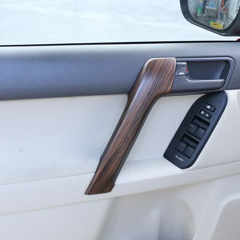 

ABS Carbon Fiber Car Inner Door Handle Cover Trim Stickers for Toyota Land Cruiser Prado 150 2010-2018 Interior Car Accessories
