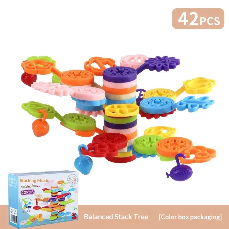 ألعاب كومة كومة اللبنات منضدية التوازن التعليمي لعبة التراص الممتعة #6