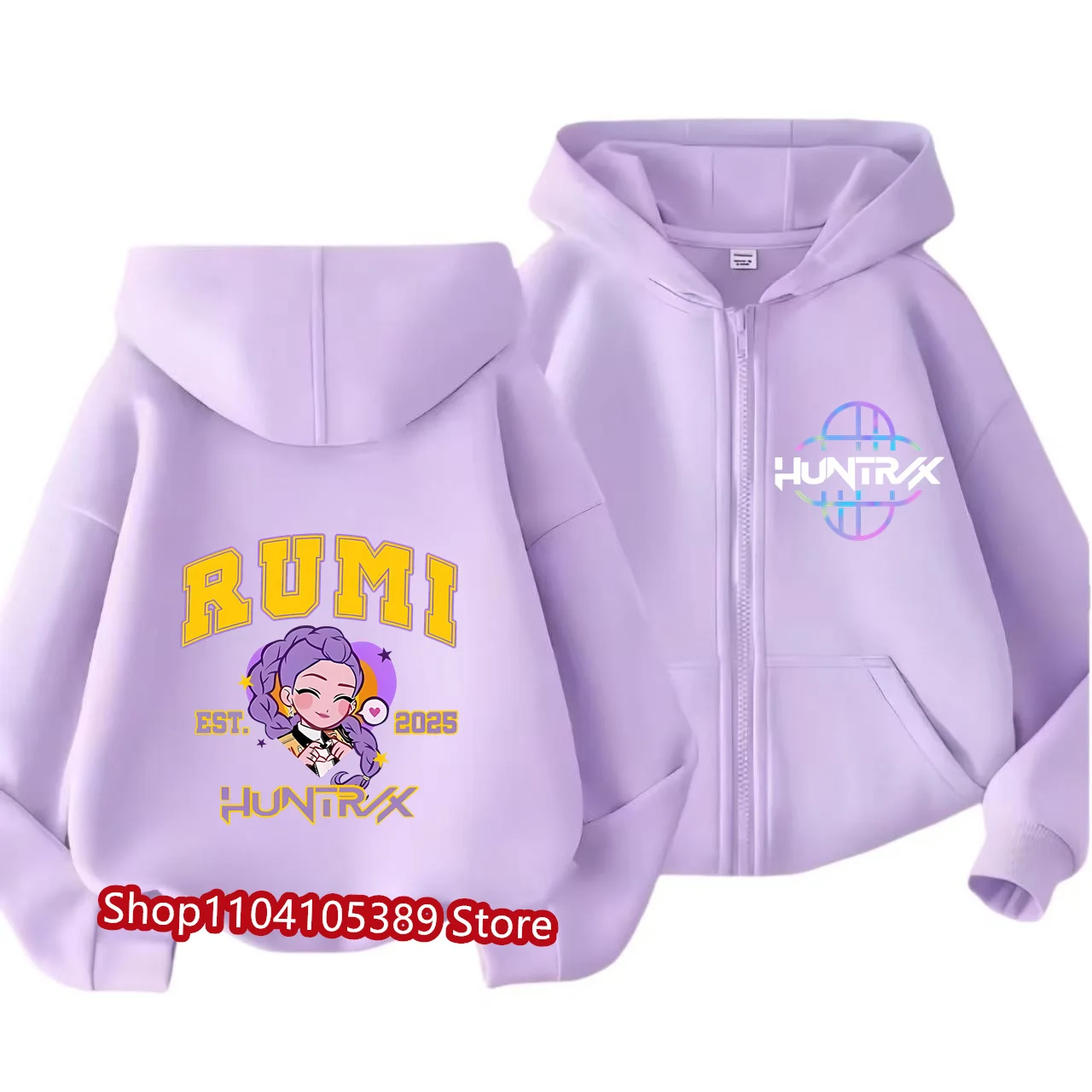 2026 Movie Zip Up Sporttshirts Kpop Demon Hunters Hoodie Children Clothes Kid Girl Boy Sweatshirt Zipper Hoody Baby Casual Top
