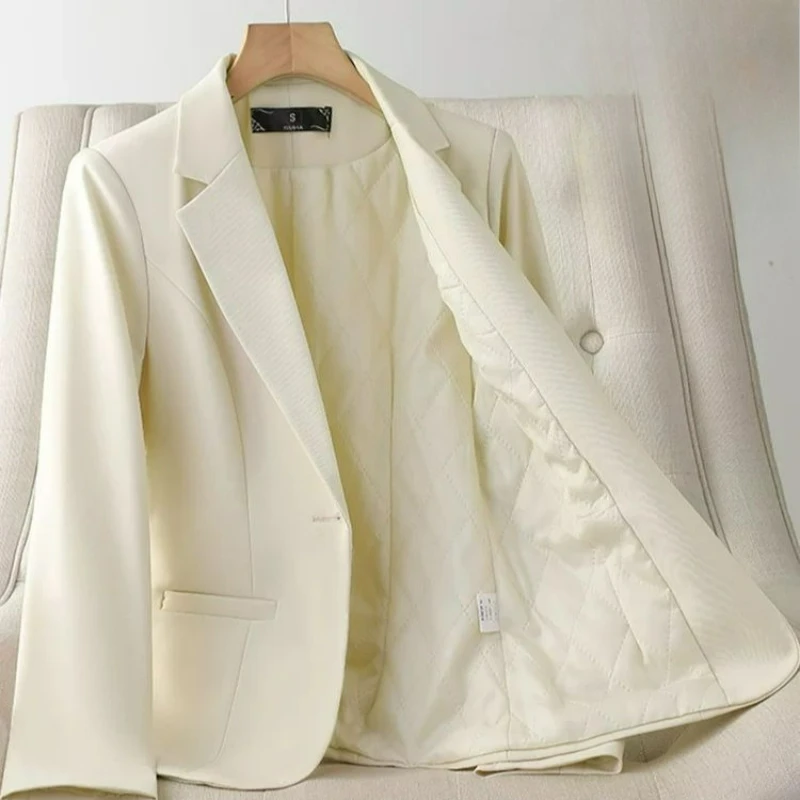 

Cotton-padded Suit Jacket for Women 2026 New Autumn Winter Style with A Touch Sophistication Warmth A Casual Suit Petite Women