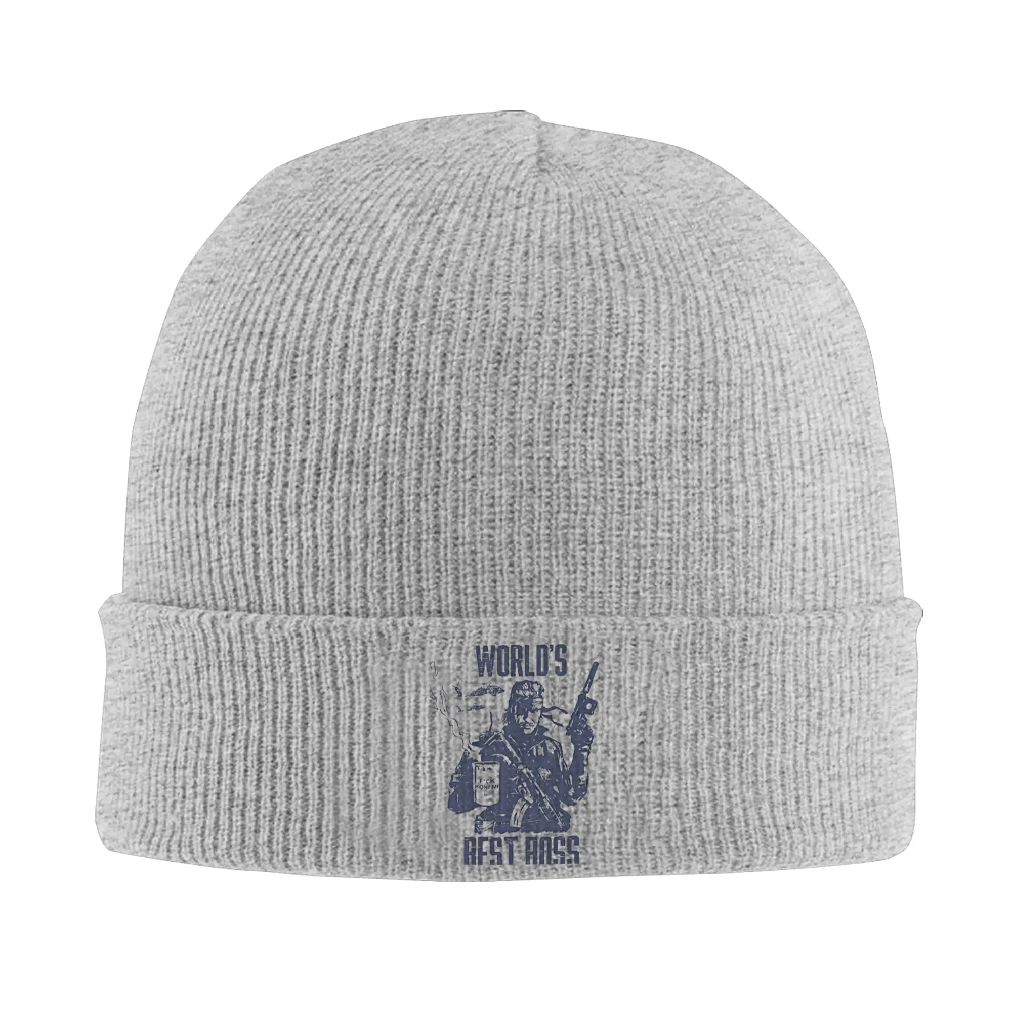 الصلبة الأفعى القبعات الخريف الشتاء Skullies Beanies الشارع MGS لعبة قبعات الإناث الذكور الاكريليك قبعات محبوكة