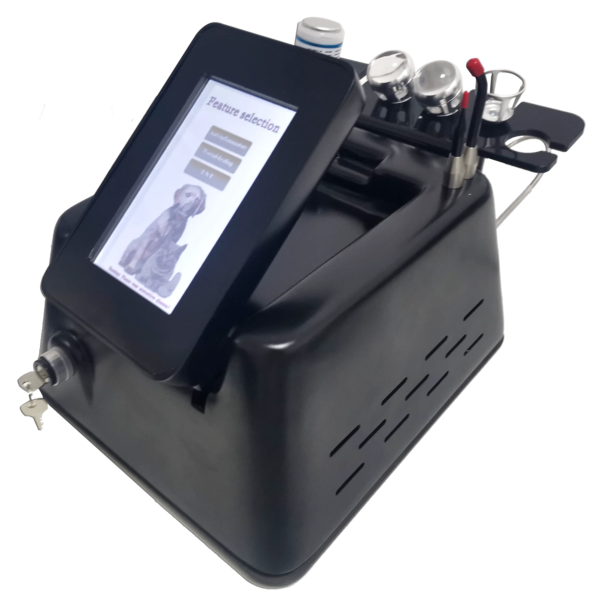 Veterinary therapy machine 980nm 20W diode, air-cooled 7-inch operating interface for animal surgery, pet care, brand new