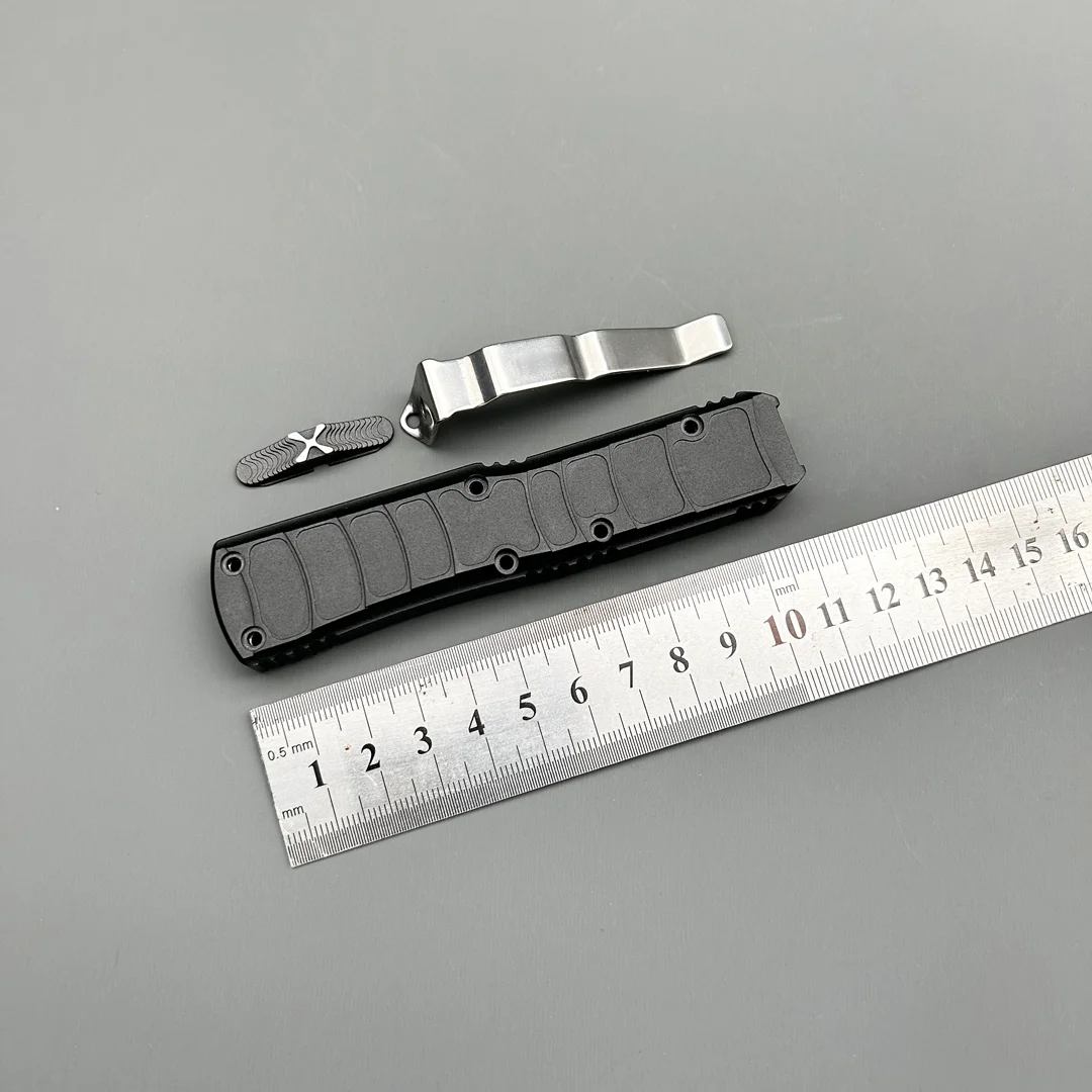 سكين الألومنيوم للطيران باستخدام الحاسب الآلي ، معدات تكتيكية ، البقاء على قيد الحياة ، في الهواء الطلق ، التخييم ، الدفاع ، جيب ، أدوات EDC ، OTF ، MiT ، UTX 85 ، أجزاء سكين #1