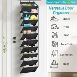 10 Tier Clear Over the Door Shoe Organizer Storage Deep Pockets Large Hanging Shoe Rack for Closet Door Fit Shoe Holder Hanger